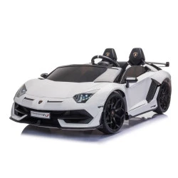 Baltas elektrinis Lamborghini Aventador SX2028 automobilis