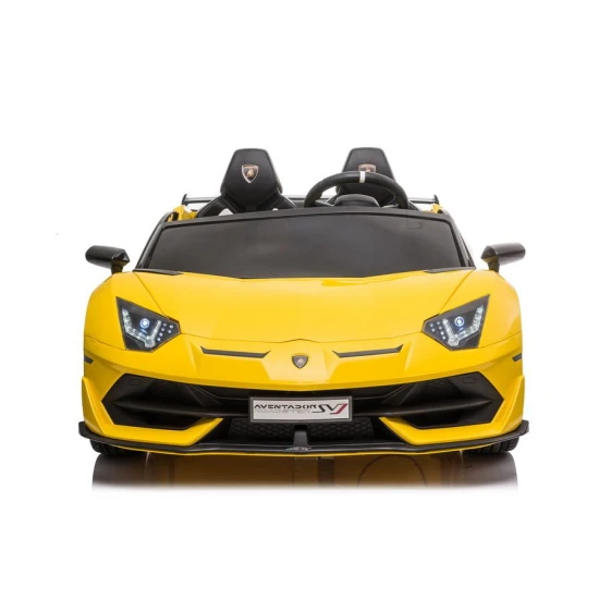 Geltonas elektrinis Lamborghini Aventador SX2028 automobilis Automobiliai