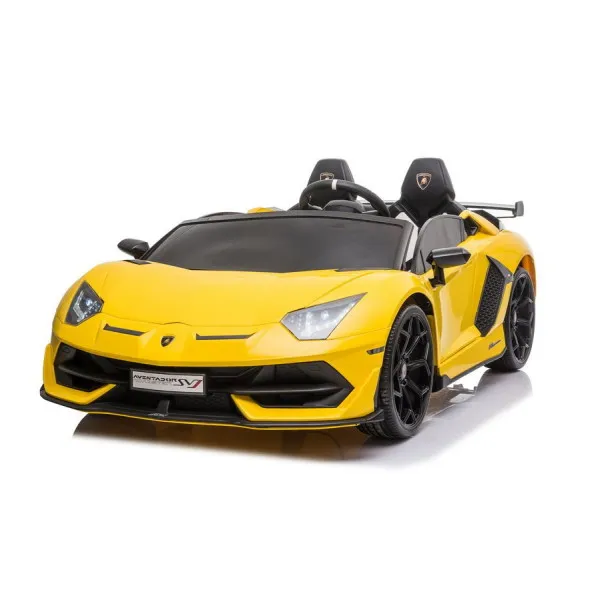 Geltonas elektrinis Lamborghini Aventador SX2028 automobilis Automobiliai