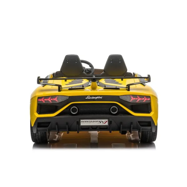 Geltonas elektrinis Lamborghini Aventador SX2028 automobilis Automobiliai