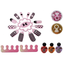 Nagų lako rinkimnys su rožiniu džiovintuvu 