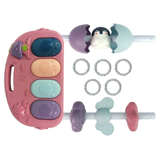 rožinis kūdikių kilimėlis su aksesuarais Kūdikiams