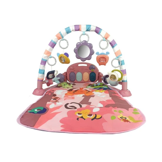 rožinis kūdikių kilimėlis su aksesuarais Kūdikiams