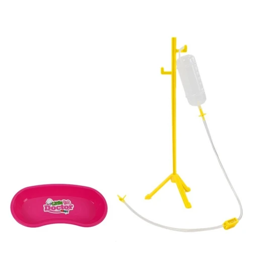 Rožinis odontologo rinkinys dėžutėje Gydytojo rinkiniai