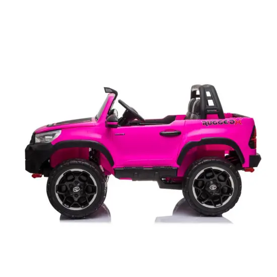 Elektrinis rožinis automobilis Toyota Hilux