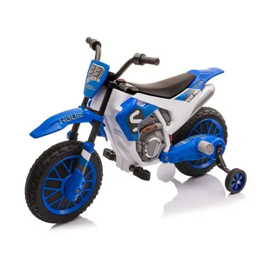 Mėlynos spalvos akumuliatorinis motociklas XMX616 Automobiliai