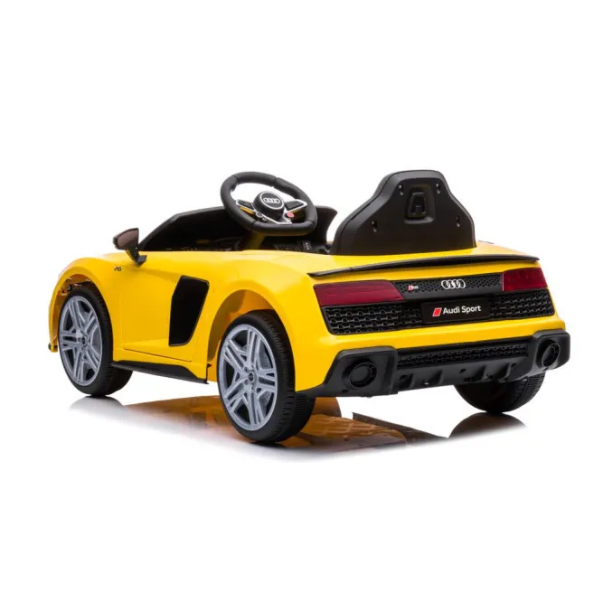 Geltonas elektrinis automobilis Audi R8 Lift A300 Automobiliai