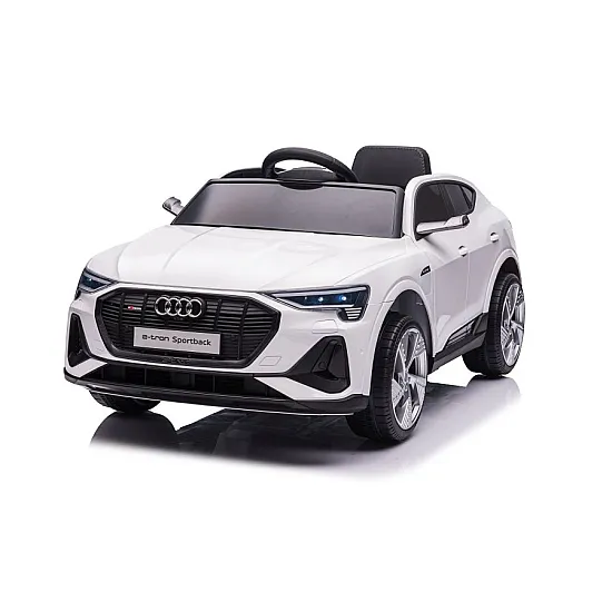 Baltas elektrinis Audi E-Tron automobilis QLS-6688 Elektrinės mašinėlės vaikams