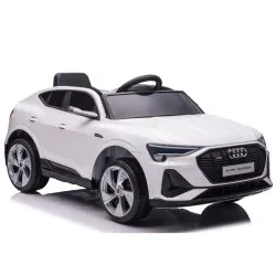 Baltas elektrinis Audi E-Tron automobilis QLS-6688