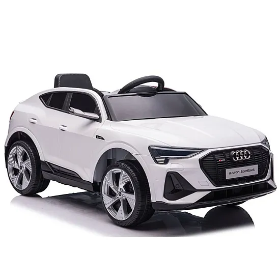 Baltas elektrinis Audi E-Tron automobilis QLS-6688 Elektrinės mašinėlės vaikams