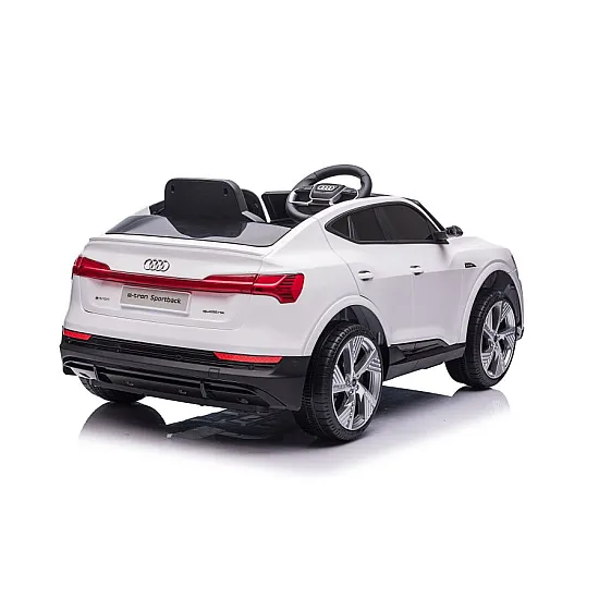 Baltas elektrinis Audi E-Tron automobilis QLS-6688 Elektrinės mašinėlės vaikams