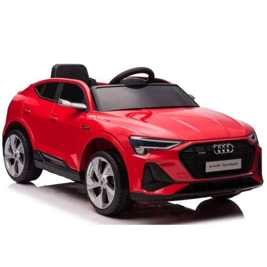 Raudonas elektrinis Audi E-Tron automobilis QLS-6688 Elektrinės mašinėlės vaikams