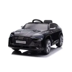 Juodas elektrinis Audi E-Tron automobilis QLS-6688
