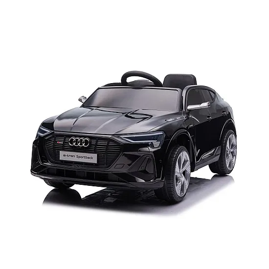 Juodas elektrinis Audi E-Tron automobilis QLS-6688 Elektrinės mašinėlės vaikams