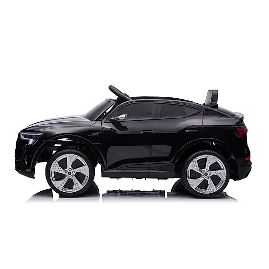 Juodas elektrinis Audi E-Tron automobilis QLS-6688 Elektrinės mašinėlės vaikams