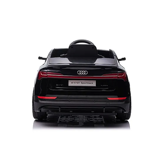 Juodas elektrinis Audi E-Tron automobilis QLS-6688 Elektrinės mašinėlės vaikams
