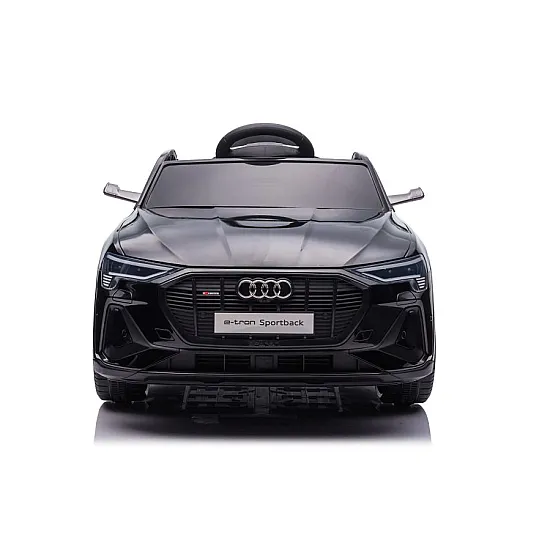 Juodas elektrinis Audi E-Tron automobilis QLS-6688 Elektrinės mašinėlės vaikams