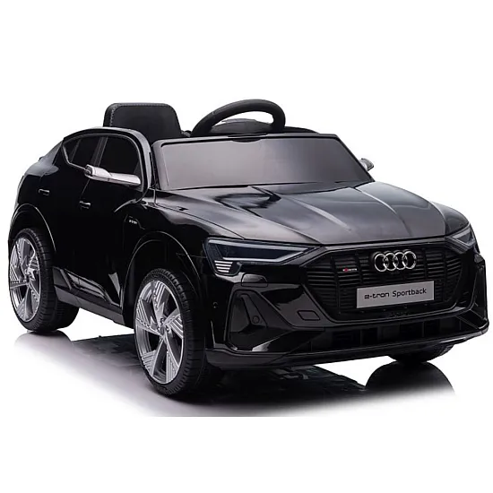 Juodas elektrinis Audi E-Tron automobilis QLS-6688 Elektrinės mašinėlės vaikams