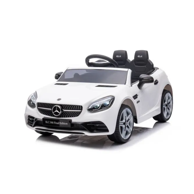 Elektrinis baltas automobilis Mercedes SLC 300