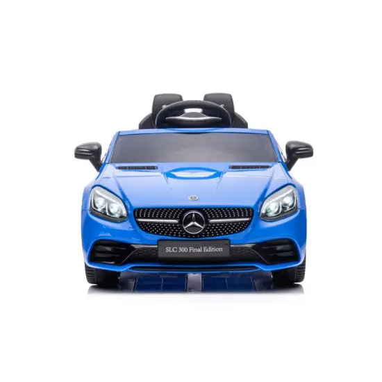 Elektrinis mėlynas automobilis Mercedes SLC 300