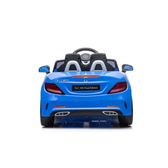 Elektrinis mėlynas automobilis Mercedes SLC 300