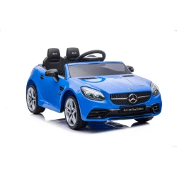 Elektrinis mėlynas automobilis Mercedes SLC 300