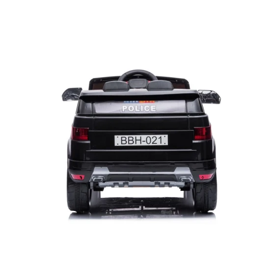 Juodas elektrinis policijos automobilis BBH-021 Automobiliai