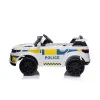 Baltas elektrinis policijos automobilis BBH-021 Elektrinės mašinėlės vaikams
