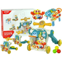 Mėlynas 4in1 stumiamasis žaislas