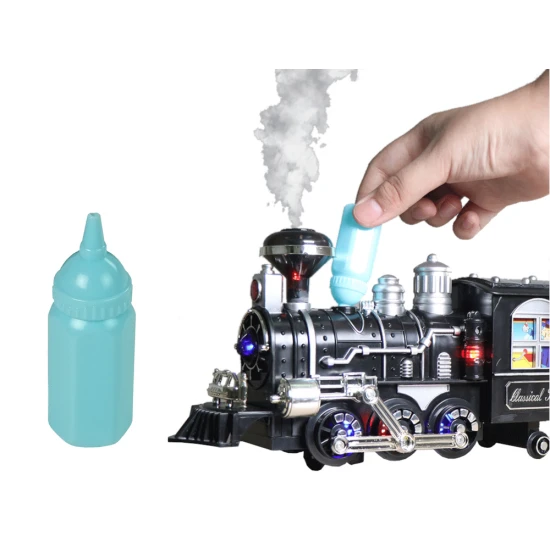 Didžiulis traukinys su bėgiais Žaisliniai traukiniai ir bėgiai