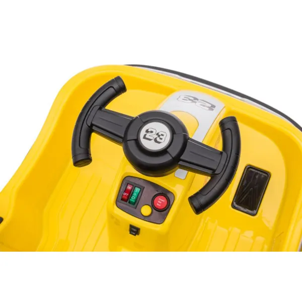 Elektrinė mašinėlė vaikams GTS1166, geltona