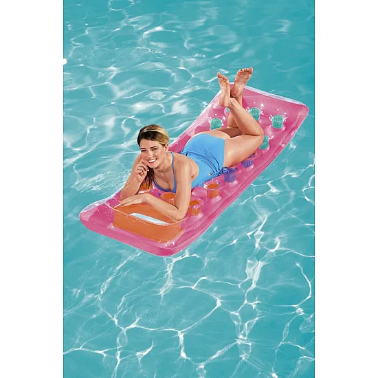 Pripučiamas rožinis čiužinys 188 x 71 cm Bestway 43040