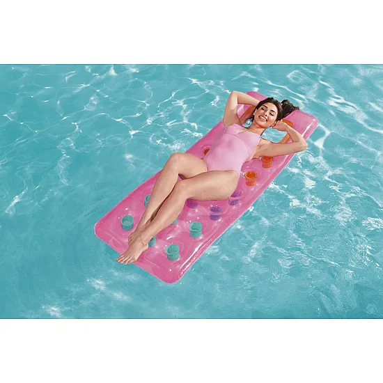 Pripučiamas rožinis čiužinys 188 x 71 cm Bestway 43040