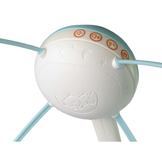 Kūdikių lovelės karuselė Projektorius Mėlyna