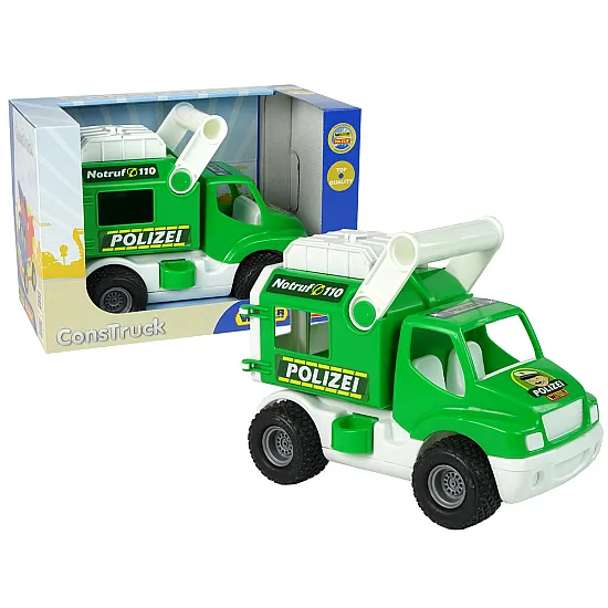 Žalias policijos automobilis