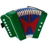 Žalias akordeonas jaunam muzikantui Muzikos instrumentai