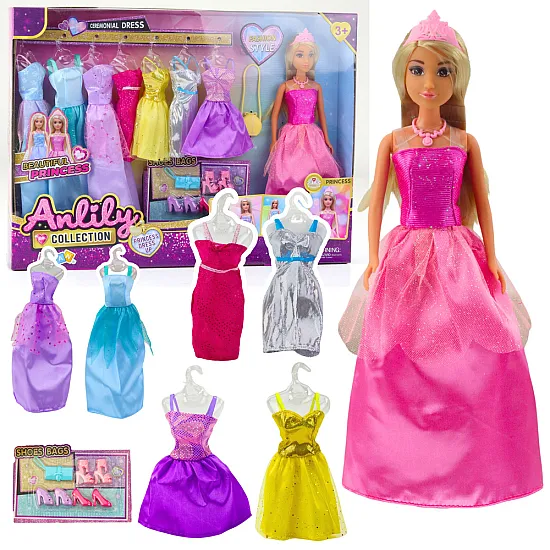 Anlily mekkojen ja asusteiden setti Nuketkuja ja lelujen keräilyiden