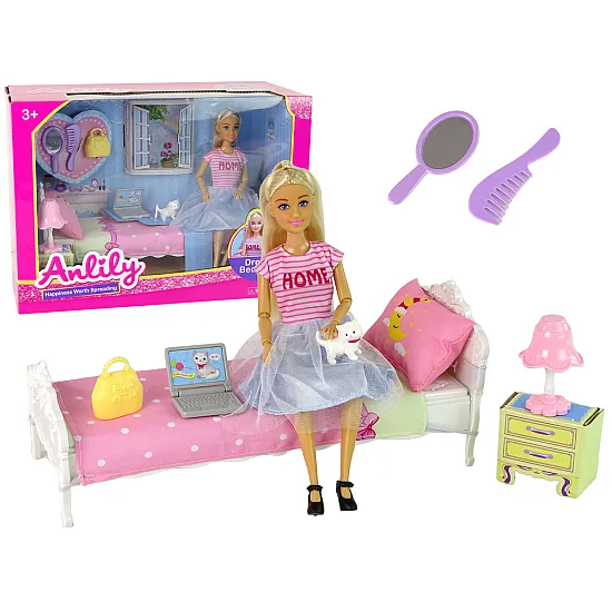 Anlily doll with bedroom furniture set Dolls and game sets