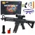 Black rifle with hydrogel water bullets
