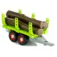 Assembly Tractor with Trailer for Wood 43 cm Žaisliniai automobiliai