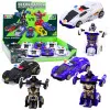 Auto Robot 2in1 Sports Police Car Drive Mix Žaisliniai automobiliai
