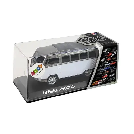 Baltas autobusas su garso efektu Žaisliniai automobiliai