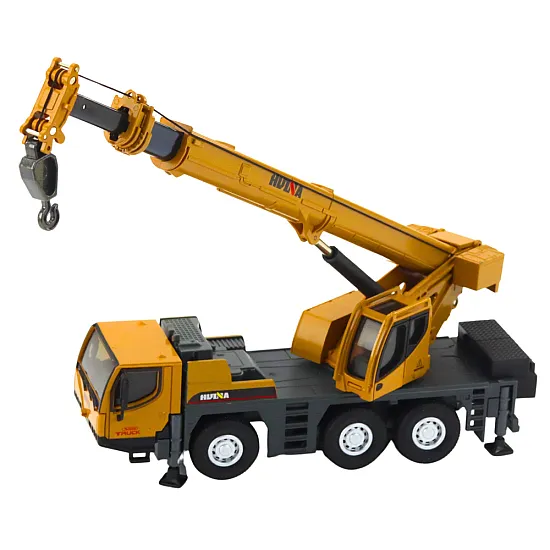 Autokrane Huina Crane Construction Vehicle Movable Metal Parts 1:50 Žaisliniai automobiliai