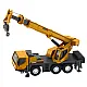 Autokrane Huina Crane Construction Vehicle Movable Metal Parts 1:50 Žaisliniai automobiliai