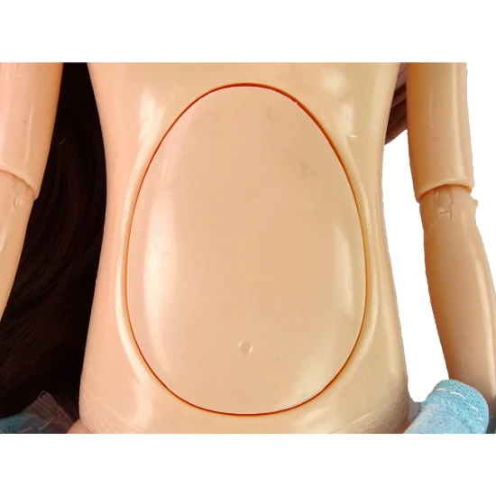 Nėščia lėlė su kūdikiu, mėlyna suknelė Lėlės ir žaidimų rinkiniai