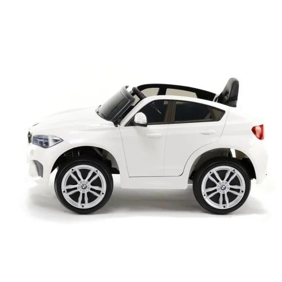 Baltas BMW X6 elektrinis automobilis Elektrinės mašinėlės vaikams