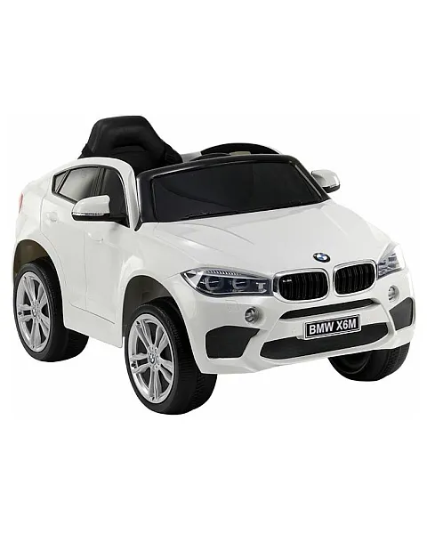 Elektrinė mašinėlė vaikams BMW X6, balta