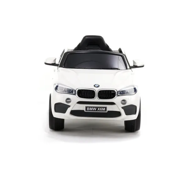 Baltas BMW X6 elektrinis automobilis Elektrinės mašinėlės vaikams