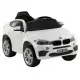 Baltas BMW X6 elektrinis automobilis Elektrinės mašinėlės vaikams