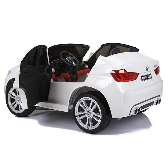 Baltas BMW X6M akumuliatorinis automobilis Automobiliai
